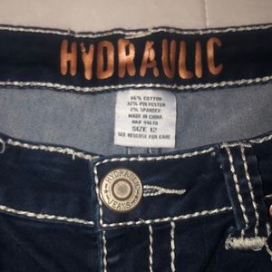 Hydraulic jeans size 12 women brand new worn once GREAT CONDITION!